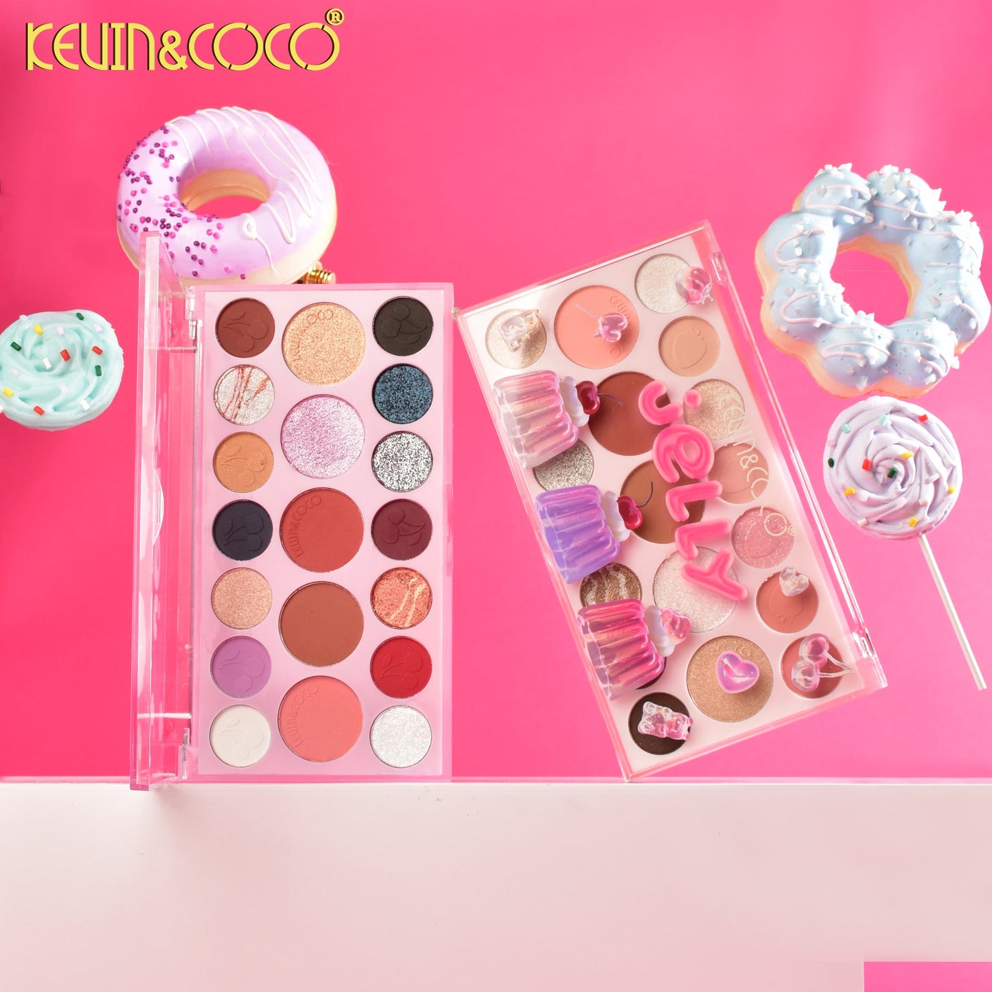 KEVIN & COCO JELLY PALETTE - EYESHADOW+HIGHLIGHTER+BLUSHER
