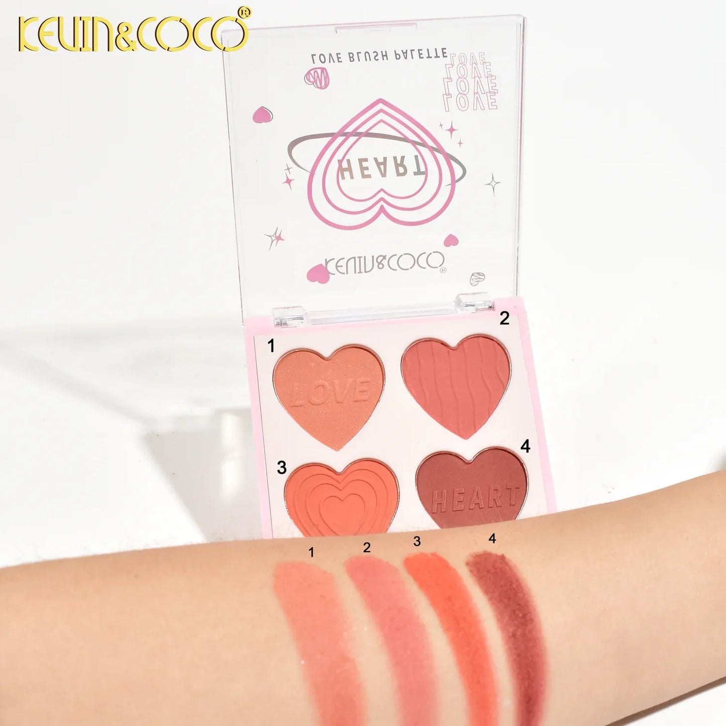 KEVIN & COCO HEART LOVE BLUSH PALETTE