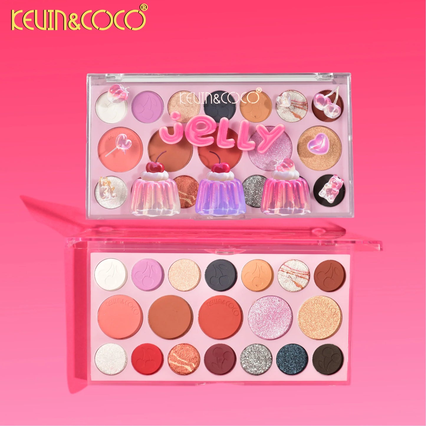 KEVIN & COCO JELLY PALETTE - EYESHADOW+HIGHLIGHTER+BLUSHER