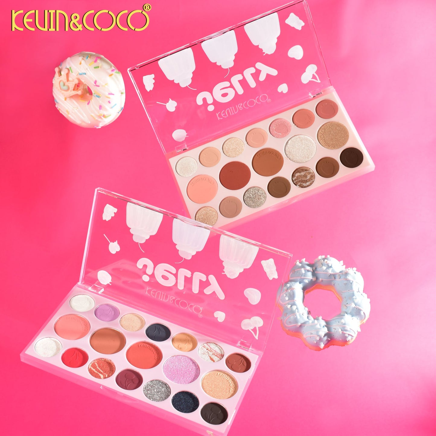 KEVIN & COCO JELLY PALETTE - EYESHADOW+HIGHLIGHTER+BLUSHER