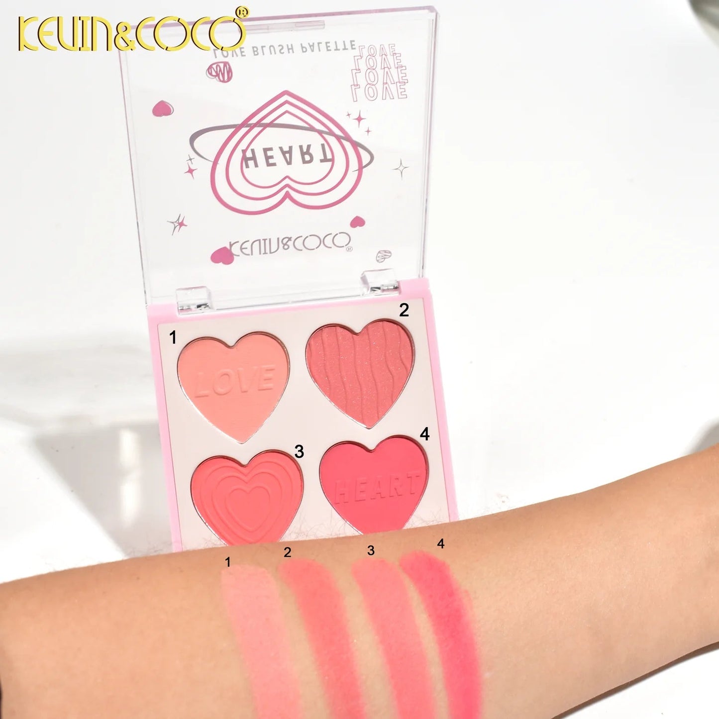 KEVIN & COCO HEART LOVE BLUSH PALETTE