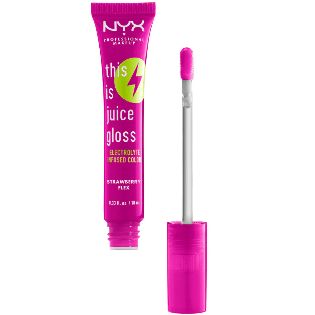 NYX THIS IS JUICE GLOSS HYDRATING LIP GLOSS - STRAWBERRY FLEX